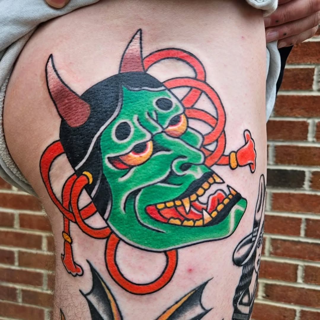 Tattoo by @markmtattoo

Here at @boldhousetattoo
#tattoo #raleigh #raleighnc #boldhousetattoo #boldhousetattooraleigh #newbernavenue #nctattooers #raleightattoo #radtattoos #americantraditionaltattoo #hannya #hannyamask #hannyatattoo #japanesetattoo