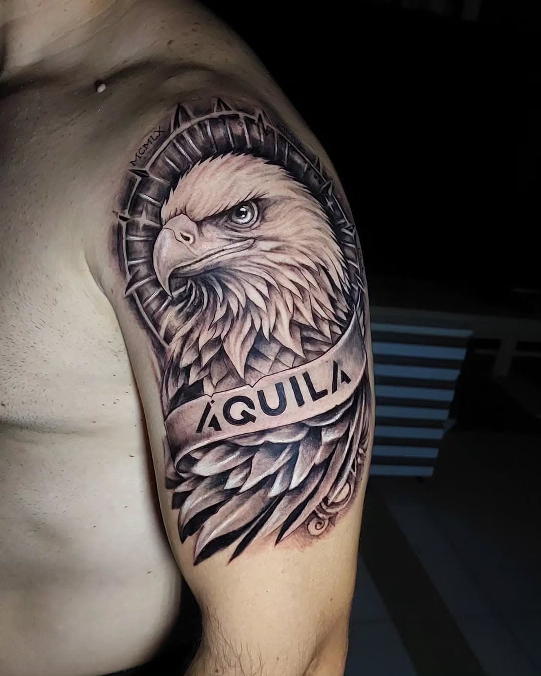 Águias tattoo finalizadas realismo