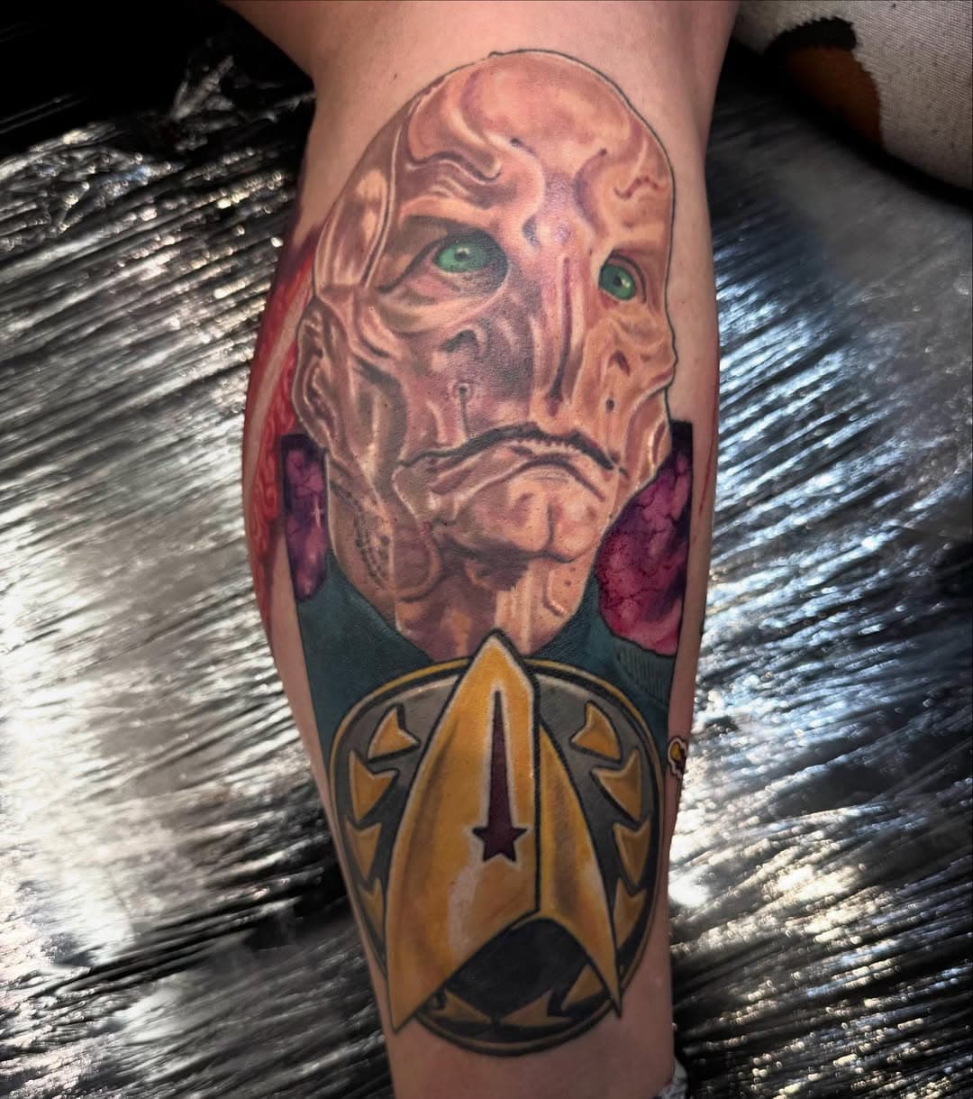 Finished up this Saru adding the background, rest healed. 

#startrek #Saru #startrekdiscovery 
#dougjones @actordougjones