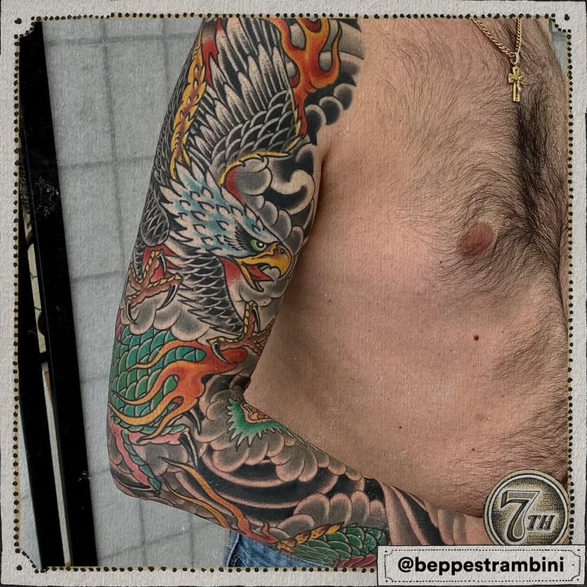 Tattoo by:

Giuseppe Strambini @beppestrambini 
Inkaddiction Tattoo @inkaddictiontattoo_vr 
Verona, Italy 🇮🇹 

For booking information and to get tattooed by Giuseppe, please contact him directly.

Join us in Cape Town, South Africa 🇿🇦 
28/29/30 March – 2025.
Venue: P2 Marquee, DHL Stadium

Friday > 17h00 - 22h00
Saturday > 11h00 - 22h00
Sunday > 11h00 - 21h00

Tickets available 🎟️ Link in bio 🔗 
·
·