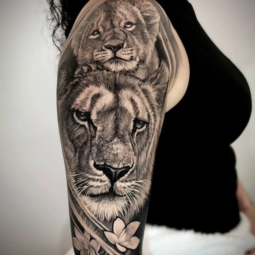 👌🏻👌🏻👌🏻 #tattoo #arte #lion #inked