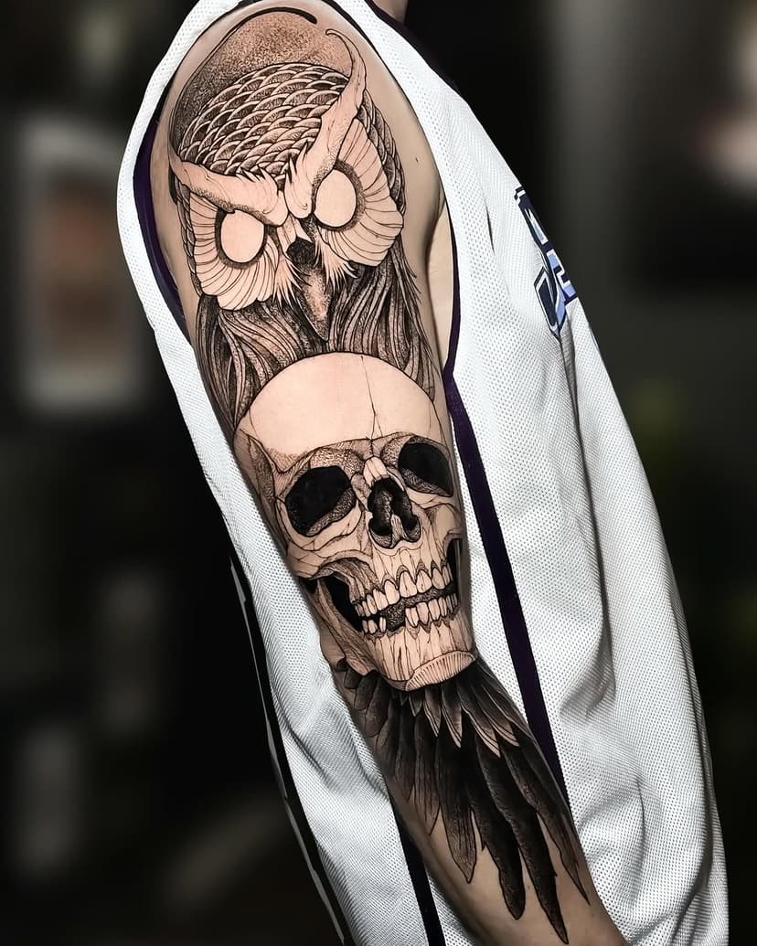 Skull / owl pra fechar o ano
.
Contatos por DM ou link na BIO 
.
@pepax.official 
#pepax #pepaxlance #pepaxcartridge #lancecartridge #pepaxproteam #gabrielrodriguestattoo #bh #belohorizonte 
.
@inkdrawstencils