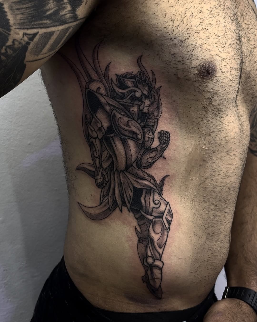 hoje foi dia de tatuar meu xará rodrigão, recebê-lo aqui mais uma vez é muito gratificante, muito obrigado pela preferência novamente meu amigo! Bora para a outra costela agora 🚀