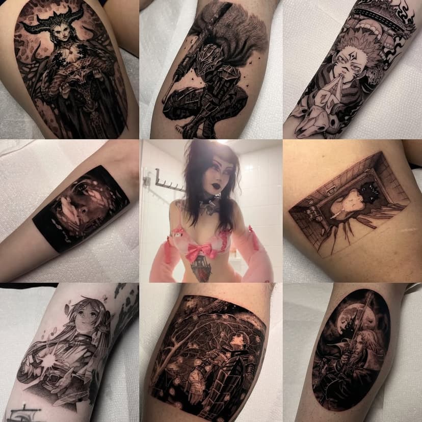 GOODBYE 2024 🤍
Thank you so much everyone who got tattooed by me this year 🤍
This year was arguably one of the most difficult years of my life, but everything happens for a reason and I think everything turned out exactly as it was supposed to. I’m very fortunate to be where I’m at but I wouldn’t have anything if it wasn’t for the people who get tattooed by me 😭🤍 
I appreciate y’all so much and I have so many things planned for 2025, I hope I can share more new experiences with y’all this year 🤍
.
.
.
#dallastattooartist #animetattooartist #dallastattoo #mangatattoo #animetattoos #finelinetattoo #blackandgreytattoo