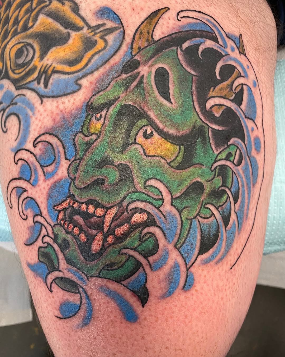 Starting off the year right.

#hannya #japaneseish #yokai #ukiyoe #japanesetattoo #floatingworld #arkhamtattooakron #akronohio #ohiotattoo #chromatattooink