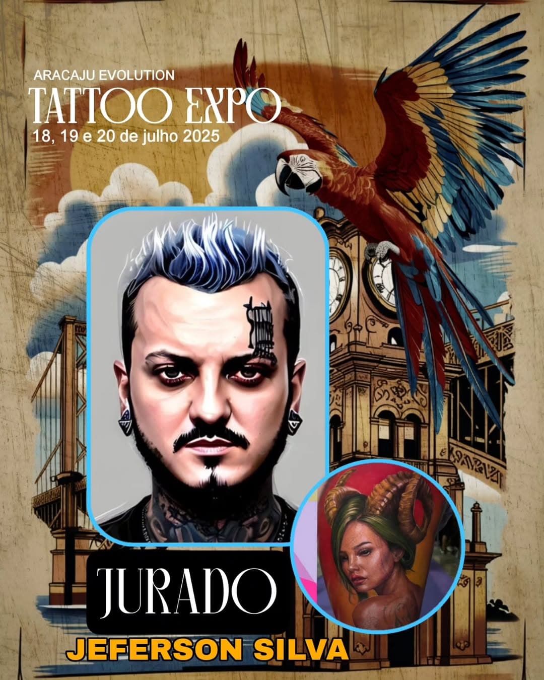 Confira nossos jurados desde ano para o EVOLUTION EXPO TATTOO ARACAJU @jeferson.silva.tattoo 
Seja bem vindo!
#primeiraconvencaodesergipe #convencaodetatuagemdearacaju #convencaodetatuagem #evolutionexpotattoo