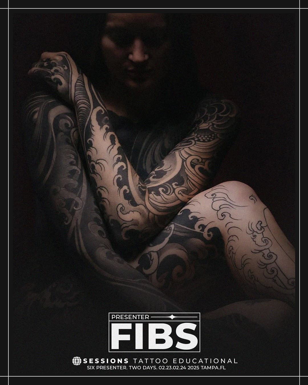 Are you struggling with composition and large scale work?

@fibs_ is known for his breathtaking tattooing that seamlessly flows and contours with the body. In this session, Fibs will break down composition, offering a rare look into the thought processes, techniques, and strategies that transform a good tattoo into an unforgettable one.

What to Expect:
	•	Strategic Design Placement: Learn how Fibs considers body contours and natural movement to create designs that feel harmonious and organic on the skin.
	•	The Thought Process Unveiled: Gain insight into how Fibs approaches conceptualizing a tattoo, balancing focal points, negative space, and overall flow.
	•	Impactful Storytelling: Discover how thoughtful composition can elevate a simple design into a narrative piece, creating emotional resonance with every tattoo.
	•	Live Demonstration: Watch as Fibs takes an idea from concept to application, sharing real-time insights and problem-solving techniques.

This session goes beyond composition. Fibs will also highlight photography as an essential extension of tattooing. He will share insights on capturing not just technical precision but also the soul, texture, and presence of a tattoo. Photography becomes both a reflective tool and an artistic practice, helping artists analyze their work and bridge the gap between their vision and the viewer’s perception.

⚫ Want more info on sessions? Just comment “discover” and we will send you all the info!

Sessions doesn’t stop there!
We have an amazing lineup of presenters dedicated to growth in our industry:
@fibs_ 
@pirojenko_tattoo 
@withmaiza 
@kevin.laroy 
@anotheryearofdisaster 
@hyphaea 

Sessions will also feature two bonus presenters!
@squirestrahan 
@davidbruehl 

We are stoked to be able to bring you this epic event!

Join us February 23rd–24th, 2025 in Tampa, FL at the @strazcenter for Sessions. Our tickets is a one-time purchase that grants you full access to both days of transformative tattoo education.

Tickets are going fast! Grab them from the link in our profile.