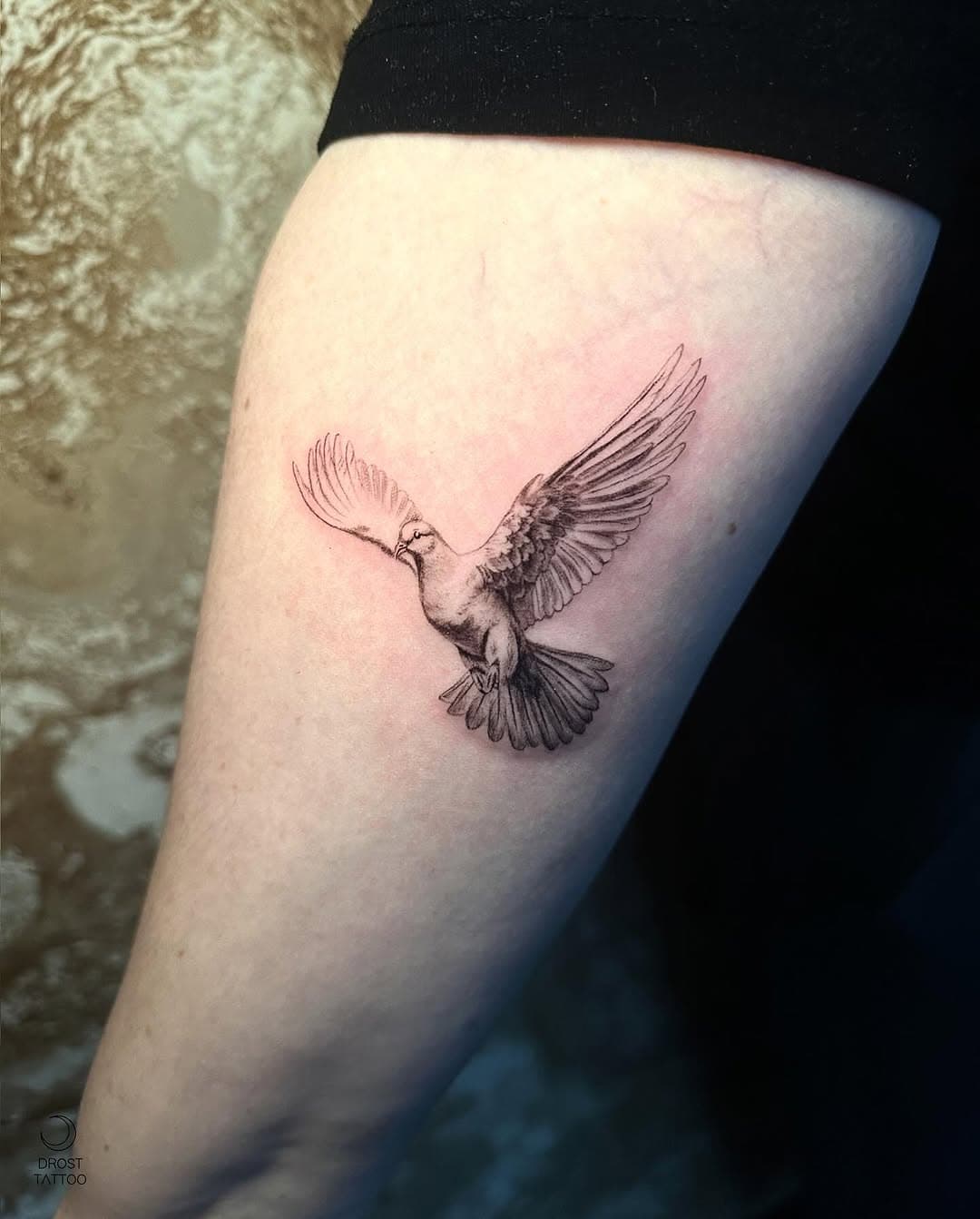 delicate

a tiny dove that holds great meaning 🕊️ thank you for the trust Mette 
___________________
made by #drosttattoo at @hextattoostudio with @bheppo @inkdefense @emalla.official #dovetattoo