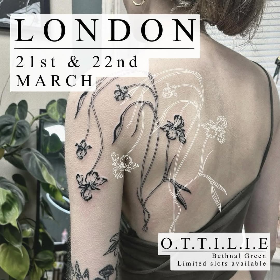 GUEST SPOT: LONDON 💘
I’ll be working at @o.t.t.i.l.i.e in London on the 21st & 22nd March!
Limited slots available
Book via booking form link in bio. Please put on the form that you’d like to book for London!

Excited! ✨
✻

✻

✻

✻

✻
#tattooartist #femaletattooartist
#uktattooartist
#tattooflash #tattooideas #artoftattoos
#cooltattoos #cutetattoos #londontattoo