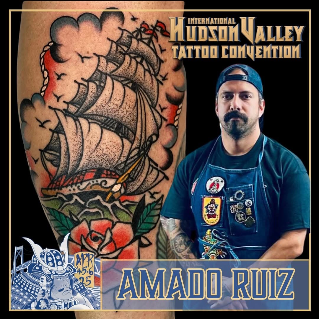 Welcome @amado_8p from @ochoplacastattoo in Miami FL! .
.
Join us April 4th-6th 2025 at the @mjncenter for a weekend of art, music, and entertainment! .
.
Presented by @hudsonvalleytattooco .
.
#hvtatcon #hudsonvalley #poughkeepsie #ny #nyc #marist #culinaryinstituteofamerica #vassar #vassarcollege #tattooconvention