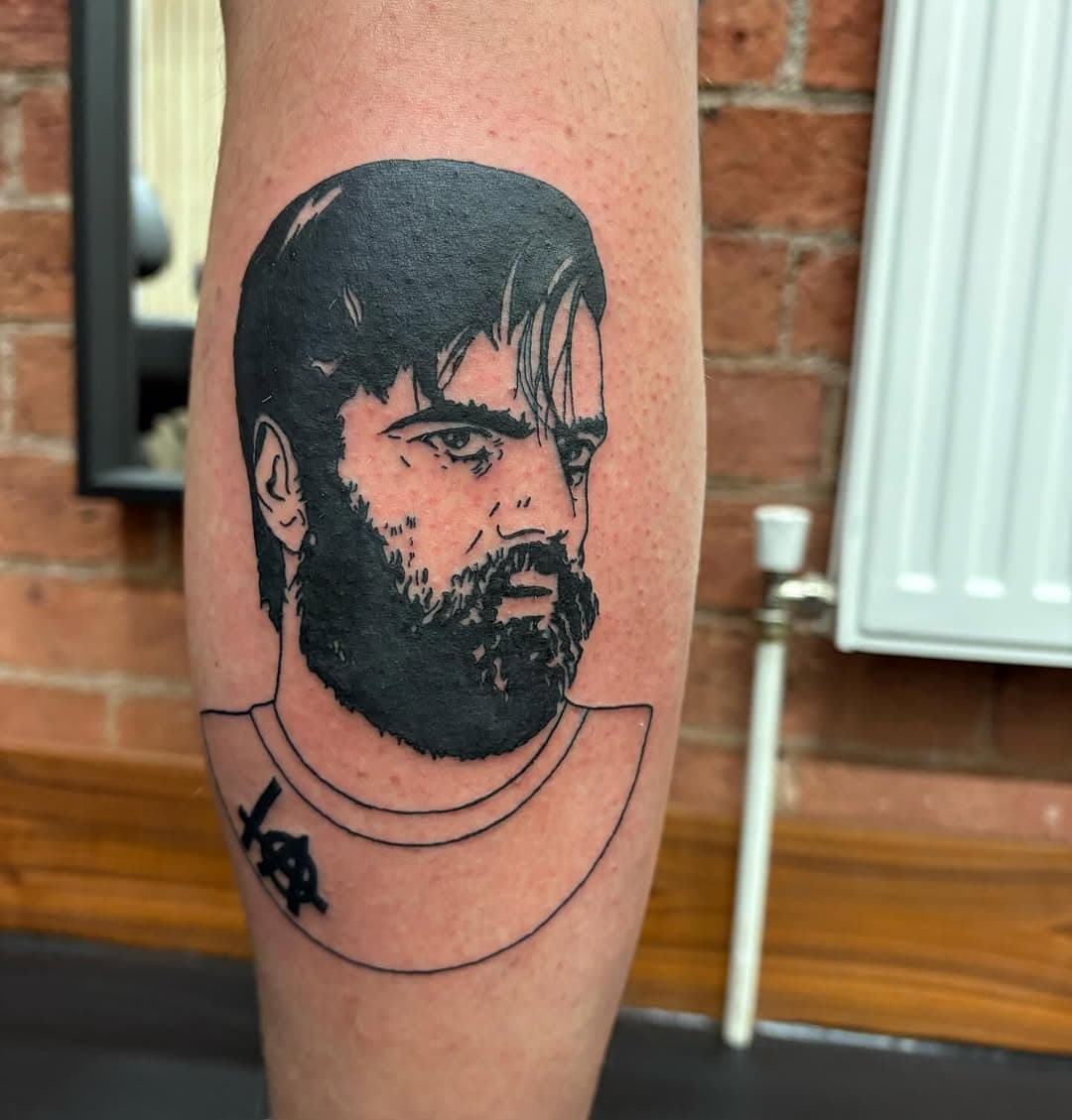 From a few weeks back, a very stylised ‘portrait’ of Patrick from @titusandronicusofficial thanks so much Jack. 😊 #leeds #leedstattoo