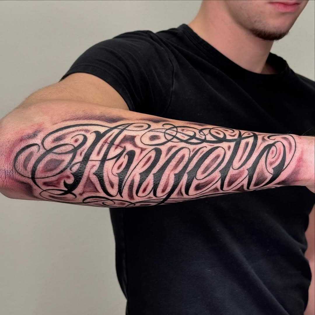 ANGELO
.
@sparkleytattoostudio 
@ezk8ibiza 
.
#tattoo#tattoos #chicano #chicanotattoo#chicanoart #chicanolettering #chicanoletters#letteringtattoo#letterstattoo#blackandgraytattoo#bngtattoo#scripttattoo#ink#inked#tattooideas #tattooart #bassanodelgrappa#ibizatattoo