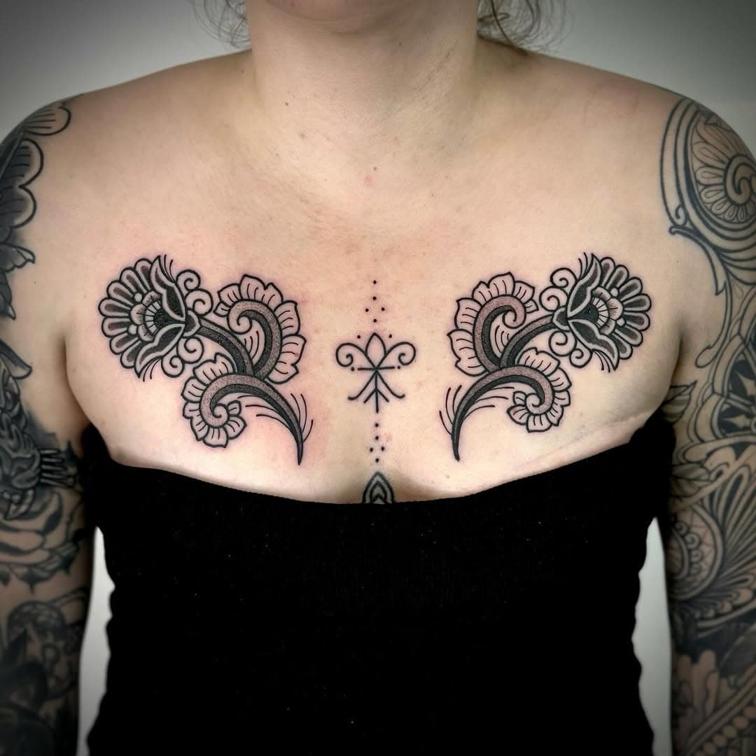 ✱ FLWRS on chest ✱
Thank you very much for the trust krissi ✨
Done at @elysiumtattoosheff .
>>> scroll for video >>>
—————————————
🧧To book or for any inquiries, follow the link in my bio or email to LMTtattoo@gmail.com. 🧧
—————————————
RESIDENT AT
@sacredgoldtattoo 
•Taking bookings•
@redinctattoo 
•Taking bookings•
@electric_punch_tattoo 
•Taking bookings•
—————————————
GUESTS & CONVENTIONS

✱ SHEFFIELD 5th-8th March @elysiumtattoosheff 
•Taking bookings•
✱ LEEDS tattoo expo 7th -8th June @leedstattooexpo 
—————————————
.
.
.
.
.
.
#londontattooartist #blackwork #redinctattoo #sacredgoldtattoo #trad #traditionaltattooink #traditionalornaments #traditionaltattoo #flashaddicted #blackworkartists 
#blackwork #leeds #hoddesdon #electricpunchtattoo