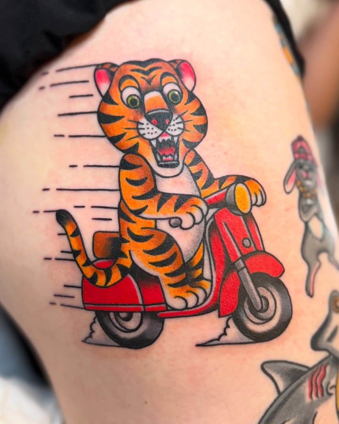 Another fun one on Ethan! 🐯🛵