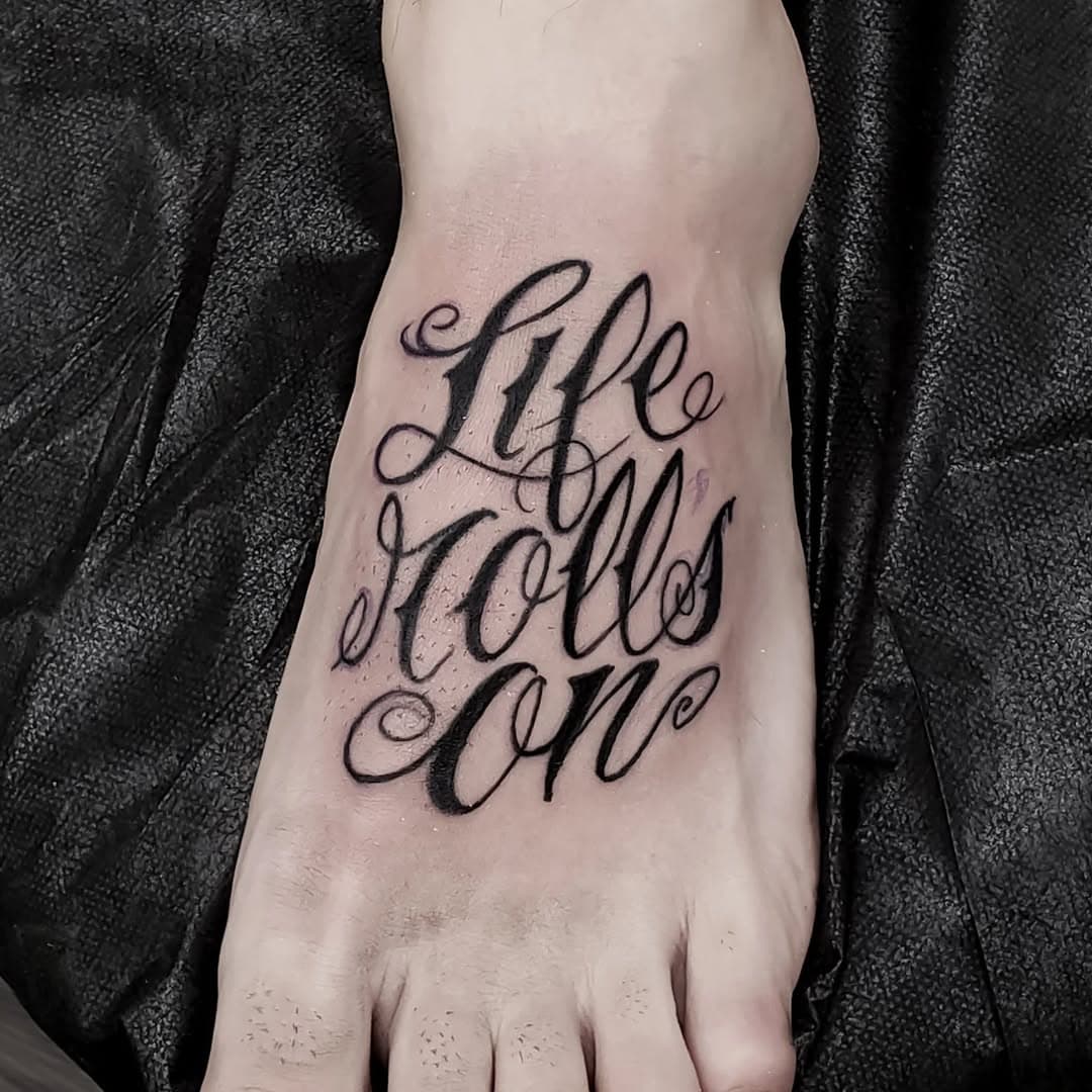 January is the coldest month of the year and also national soup month?
heres a foot tattoo