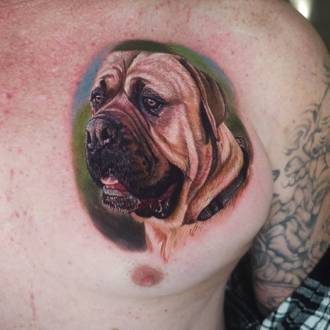 Happy new year everyone! The very handsome R.J for Paul! Cheers mate!

Taking bookings for February, March and April 2025
Email only to enquire! Jasonbakertattoos@gmail.com

#shipshapetattoo @shipshapetattoo ##killerinktattoo @killerinktattoo #nztattoo #nz #Jasonbakertattoo #dogportraits #dogsofinstagram #mastiff #2025