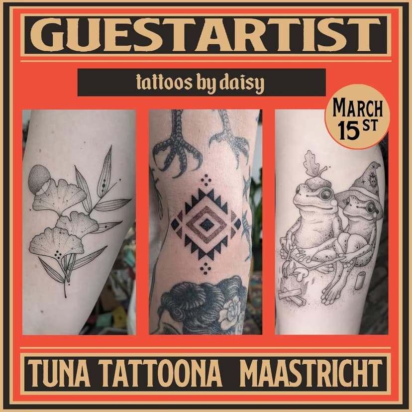 ✦ @tattoosbydaisy ✦ March 15 ✦
Daisy is gonna be with us for a day in March! She makes all kinds of tattoos in a beautiful, soft-shaded, fineline style. Contact her if you'd like to get tattooed whilst she's here! 
.
.
.
#tattoo #maastricht #fineline #finelinetattoo #tattoomaastricht #maastrichttattoo #maastrichttattoostudio #maastrichttattooshop #gastartiest #guestartistmaastricht #limburg #limburgtattoo #tattoolimburg #tattooshoplimburg #limburgtattooshop #blackngreytattoo #solidtattoo #blackwork #blackworktattoo #tattoonederland #nederlandtattoo #darktattoo #darktattoos #softshading #cutetattoos #cleantattooing #tattoos #tattooing #ink #inked