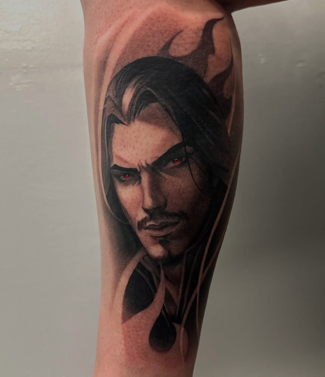 Dracula x Castlevania 🩸
.
.
.
.
.
.
.
#tattoo #blackandgrey #blackandgreytattoo #castlevaniatattoo #draculatattoo #castlevania #gamertattoo #portraittattoo #animetattoo #octattoo #orangecountytattoo