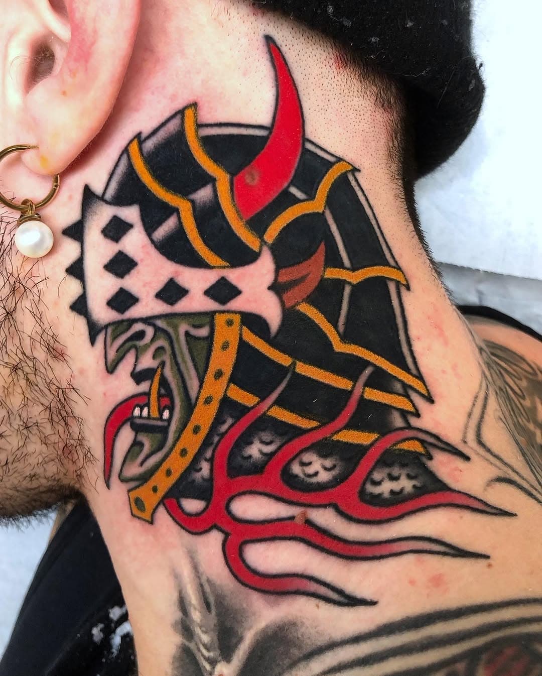 Sides of the neck for @sansotattoo 
(Black healed)
Done @inknroll_tattooshop 
I’ll be back to business on January 7th👌🏻
BOOKING📩+393497725295 ink.roll@hotmail.it @inknroll_tattooshop DM
Using @noironmachines  @vicecolors_official @emalla.official