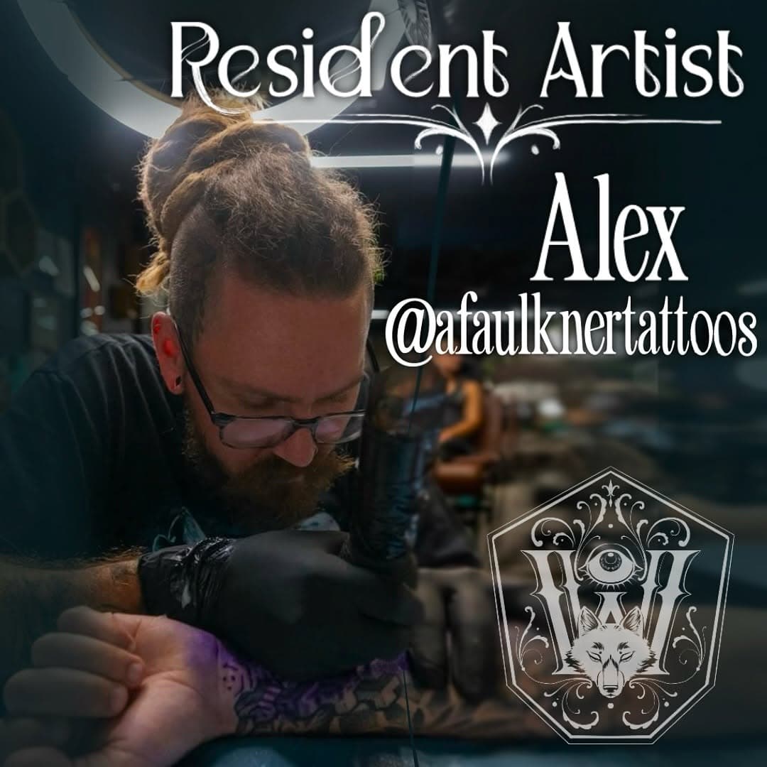 Next up is Alex! 
@afaulknertattoos is THE guy for traditional tattoos. Alex has been tattooing for 7 years and enjoys Traditional, Neotraditional, Japanese, and Dotwork. He is happy to do large scale work like a sleeve, or a small walk-in whenever he’s available. To book with him you can email him at afaulknerbooking@gmail.com
.
.
.
#chattanoogatattoo #wolfandwitchtattoo #chattanoogatn #traditionaltattoo