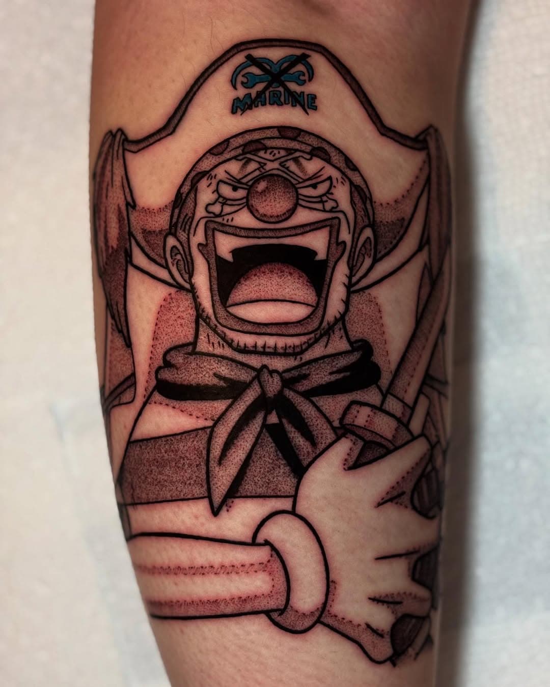 #buggytheclown on my home girl @queenbstrd Thanks for sitting so tough 💪 

#onepiece #onepiecefan #onepiecetattoo #onepiecetattoos #anime #animeink #animetattoo #animetattoos #animetattooartist #popculture #popculturetattoo #nctattooers #nctattooartist #nctattoos #nctattoo #nctattooer #raleightattoo #raleightattooartist #raleightattoos