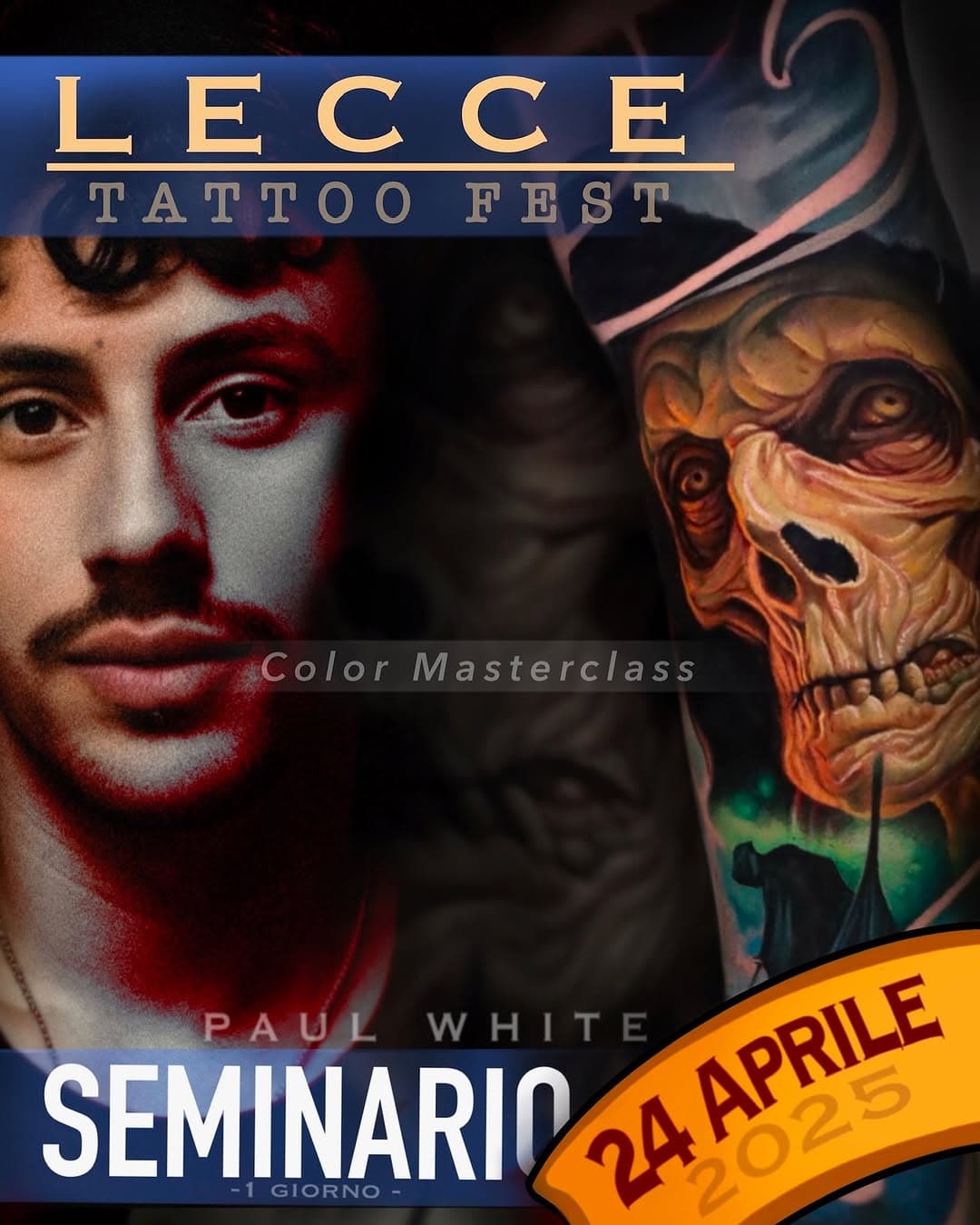 MASTERCLASS SUL COLORE.

🎨 *Unisciti a noi per una giornata intensiva dedicata all’arte del tatuaggio a colori!*

Preparati a immergerti nel mondo del  tatuaggio a colori!

Questa masterclass è stata creata per tatuatori professionisti che vogliono padroneggiare l’uso del colore per dare vita ai dettagli, alla luce e alla profondità nei propri lavori. 

Esplora i dettagli che fanno la differenza!

Impareremo a:

✅Analizzare come creare un tatuaggio realistico dalla progettazione alla realizzazione ;

✅Approfondiremo le scelte di pigmenti, sfumature e tonalità per dare maggiore intensità al lavoro e approfondiremo l’aspetto cromatico con i concetti base;

✅ Parleremo delle difficoltà comuni e delle tecniche per una resa impeccabile e duratura sulla pelle; 

✅ Ti guiderò passo dopo passo durante un  mio lavoro mostrandoti metodologia e processi di creazione. Nella sessione pratica di 6-7 ore, risponderò  a domande condividendo metodi di approccio di mia conoscenza del mestiere ;

✅ Cercheremo insieme di risolvere i tuoi dubbi.

📱Inoltre verrai seguito da me per un totale di 3 giorni  su un gruppo whatsapp dedicato ai soli partecipanti.

📧 Email : leccetattoofest.paulwhite@gmail.com

📅 Data: [24 aprile 2025] 

📍 Location: [Piazza Palio, Lecce] @leccetattoofest

#tattoos #ink #inkedup #tattoolife #tattoosofinstagram #tattoocommunity #tattooshop #tattooworld #tatuatoritorino #tatuatorimilano #instatattoo #tattookings #tattooinspo #inkedlife #tattooaddict #tattooedmen #tattooedwomen #tattoculture #tattoshow #inkmasters #tattogram #tattoodesigns #artisticexpression #artworktattoo #sleeve #bodyart #tattooculture #inkedgirls #inkedlife #artistsoninstagram #creativeexpression