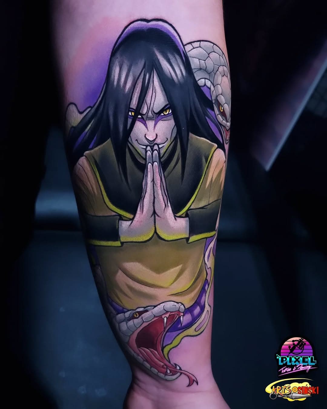 Orochimaru done while ago for @xariote. Beginning of naruto sleeve
Supported by @pepax.official
@barberdts_polska 
.
.
.
.
.
.
#tattoo #tatuaże #otaku #animeedits #animelover #animeart #polskichlopak #polskadziewczyna #pepaxcartridges #pepaxlance #naruto #narutoshippuden #orochimaru