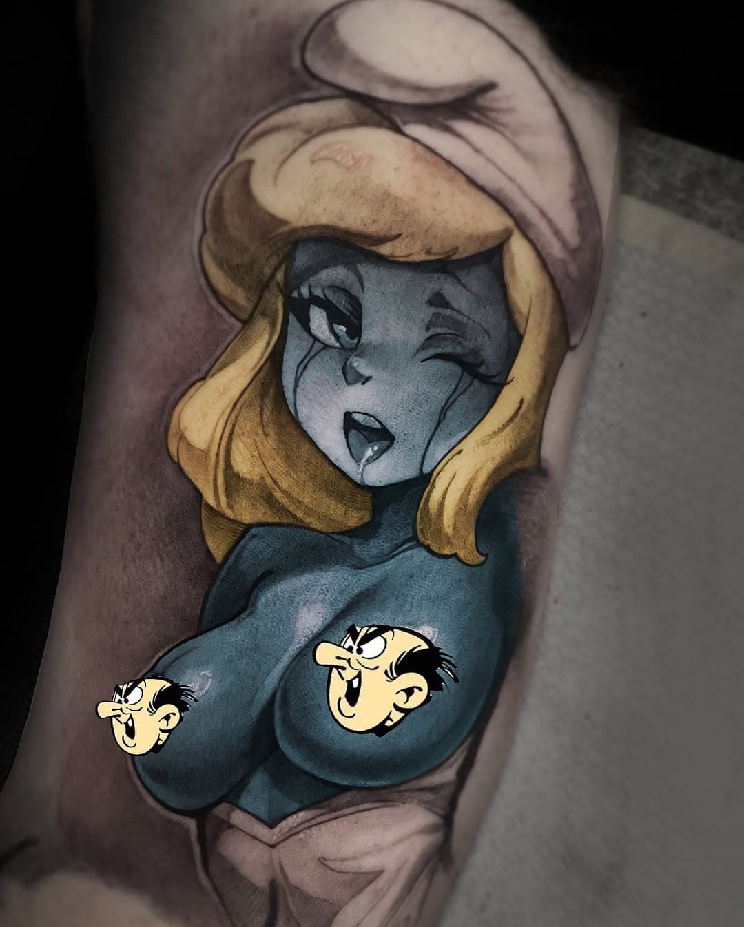 Zapisy kwiecień/maj #cartoontattoo #smurfettetattoo #krakowtattoo #tatuazkrakow