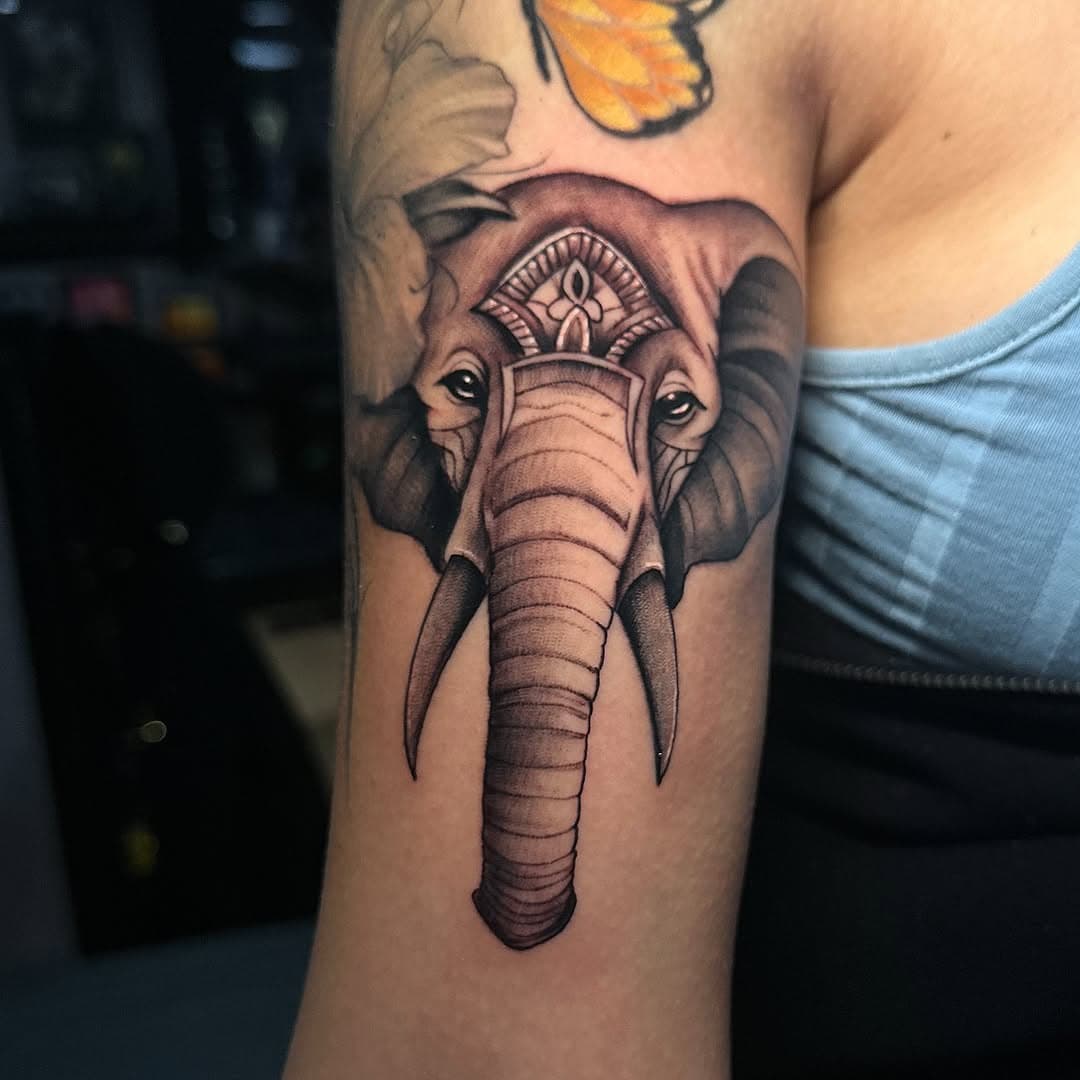 Had some fun with this #elephant #tattoo #elephanttattoo #fypage #fypシ #fyp #whynot #lastnight #914