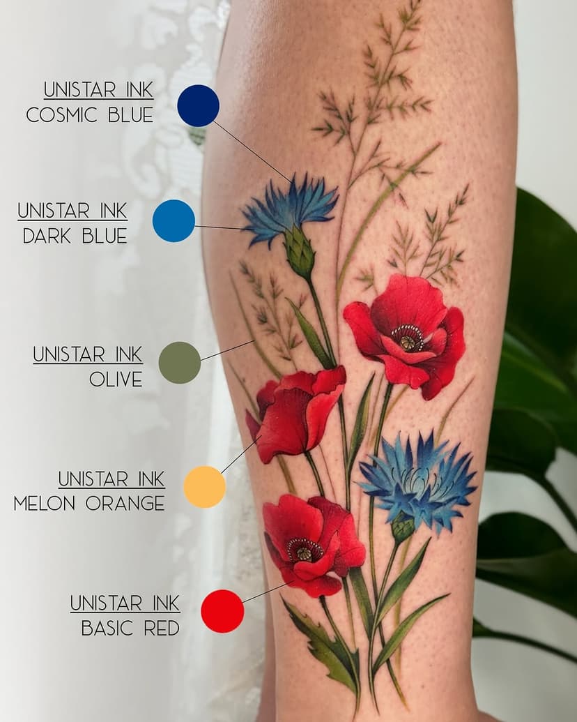 💙❤️

1 session 

Needles: @elcartel_pl #madewithcartel 
Inks: @kwadron #unistarink 

#fildflowers  #wildflowers #poppy #cornflower #chabr #mak #polnekwiaty  #polnekwiatytatuaż #tatuazwarszawa #polandtattoos #татуваршава #tatuazmak #tattooartistpl