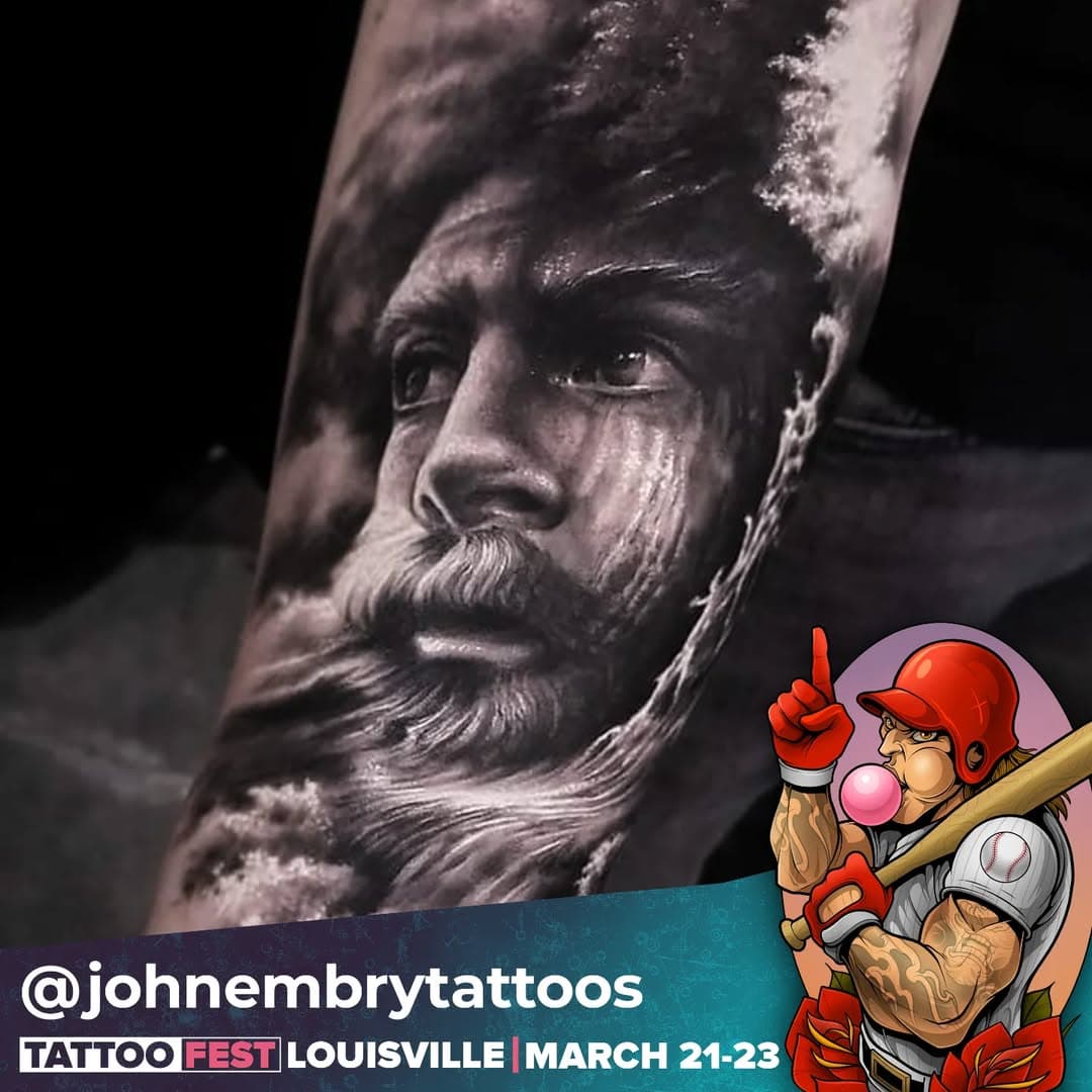 Artist: @johnembrytattoos
@louisvilletattoofestival 
March 21-23, 2025 at the Kentucky International Convention Center.
Purchase your tickets by visiting louisvilletattoofestival.com or clicking the link provided in our bio.