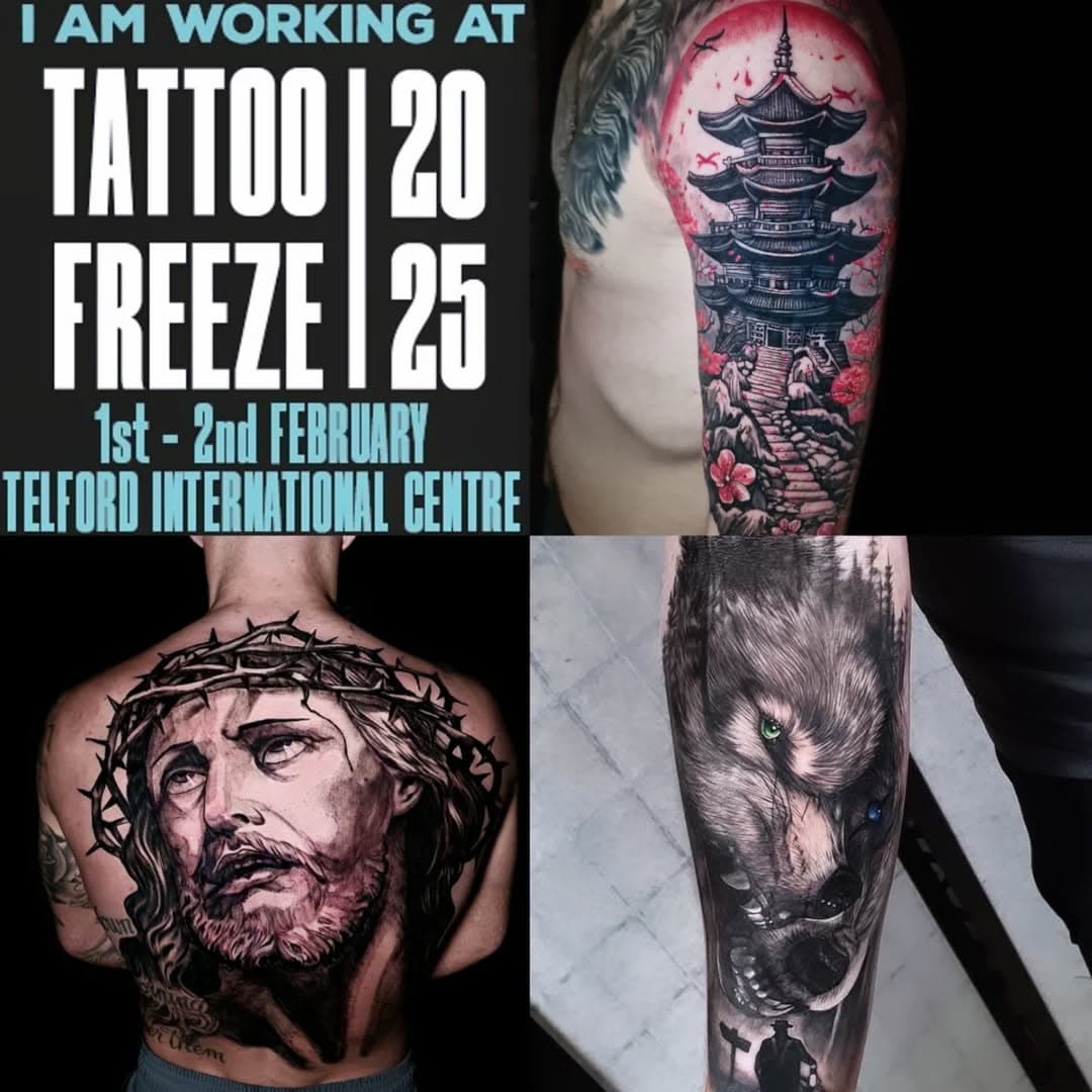 It's gettin close ☺️
See you there! 

@skindeep_uk 

#tattoo #tattooconventions #tattooconvention #telfordtattoo
