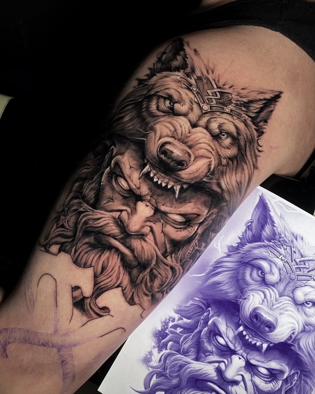 #rtcandrzejcymontattoo #andrzejcymon #tattoos #tattoo #inktattoo #inkedup #bodyart #bodyarttattoo #slavictattoo #perungodtattoo #wolftattoo #wolfmasktattoo #peruntattoo #polishtattooartist #poland #lwówekśląski #loversilesia #pola_la