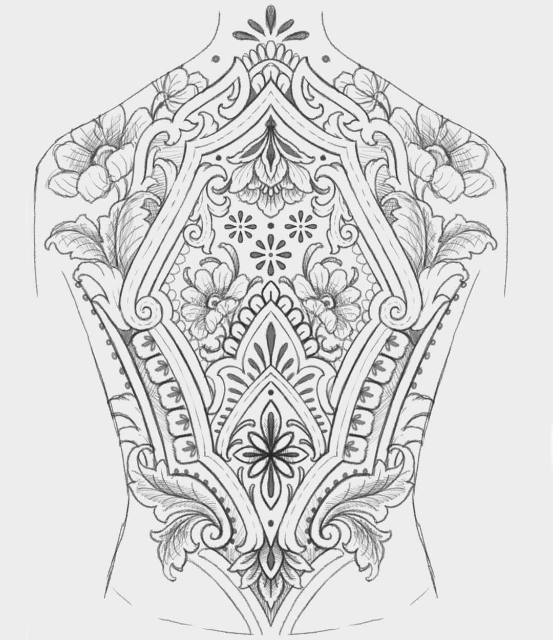 New available design!! 
Message for any enquires 🌹
•
•
•
•
•
#tattoodesign #tattooflash #backtattoo #tattoos #tattooartist #drawing #ornamentaltattoo #ornamental