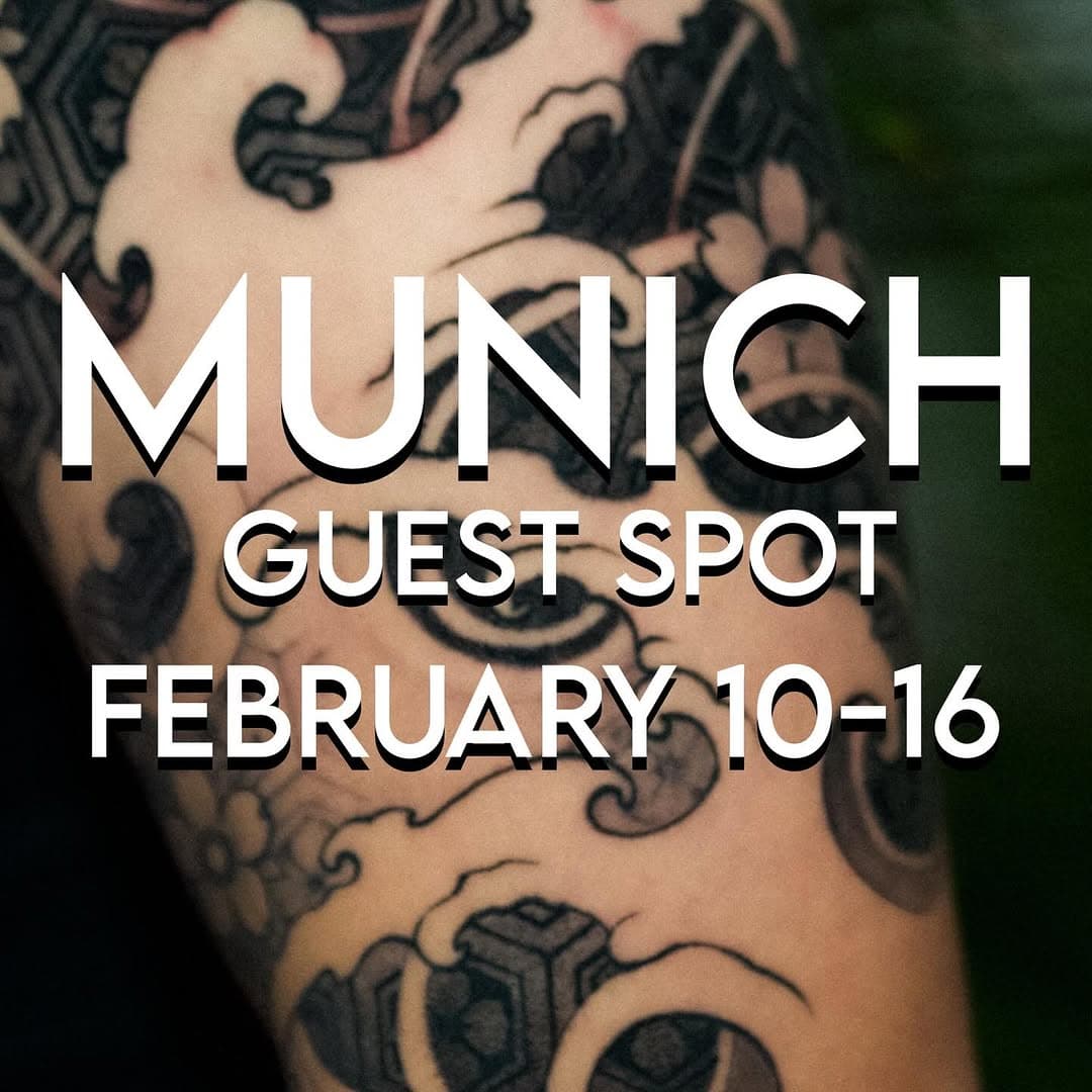 Munich, I’m coming back! 🤙🏻🤙🏻🤙🏻

From February 10th to 16th, I’ll be working at one of the best @sad.bunnytattoo . If you’ve been wanting a tattoo from me, this is your chance!

Swipe through the carousel to check out my work. Booking is super easy: just drop me a DM, and we’ll sort everything out.

Spots are limited, so don’t wait too long! See you in Munich! 🖤

@bheppo @emalla_germany