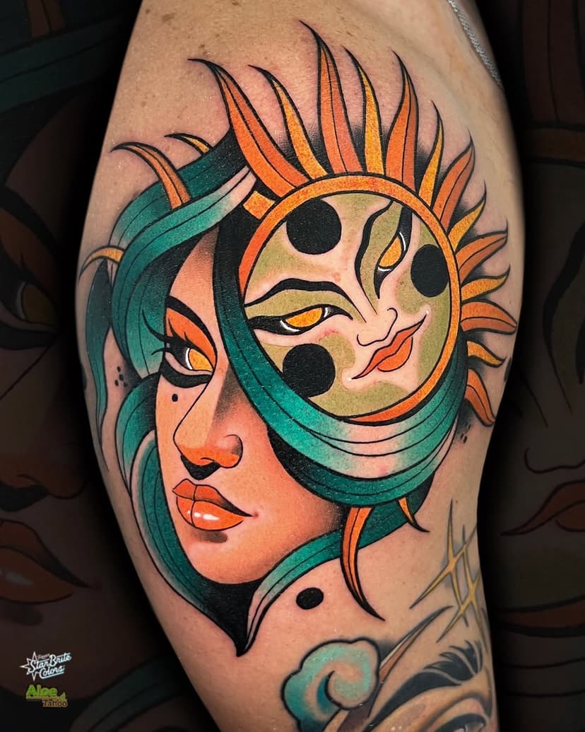 Neotraditional woman and sun!! ☀️
Gracias Cherman 😜 nos vemos pronto!!

Realizado con: 

@aloetattoo 
@starbritecolors 
@versuscartridge 
@twentynineart 

🦀WAYAMÚ TATTOO MÁLAGA 🦀

#tattoo #tattooideas #tattooart #tattoocolor #colortattoo #fullcolor #fullcolortattoo #inked #inkedgirls #inkedup #inkedgirl #neotrad #neotraditional #neotrad #neotraditionaltattoo #neotradsub #neotradeu #neotradtattoo #neotraditionaltattoos #neotradi #neotradicional #neotraditionaltattooers #neotradstyle #neotraditionaleurope #neotradworldwide #neotradsp #neotraditionalart #neotraditionalworldwide #neotradtattoos #malaga #malagatattoo