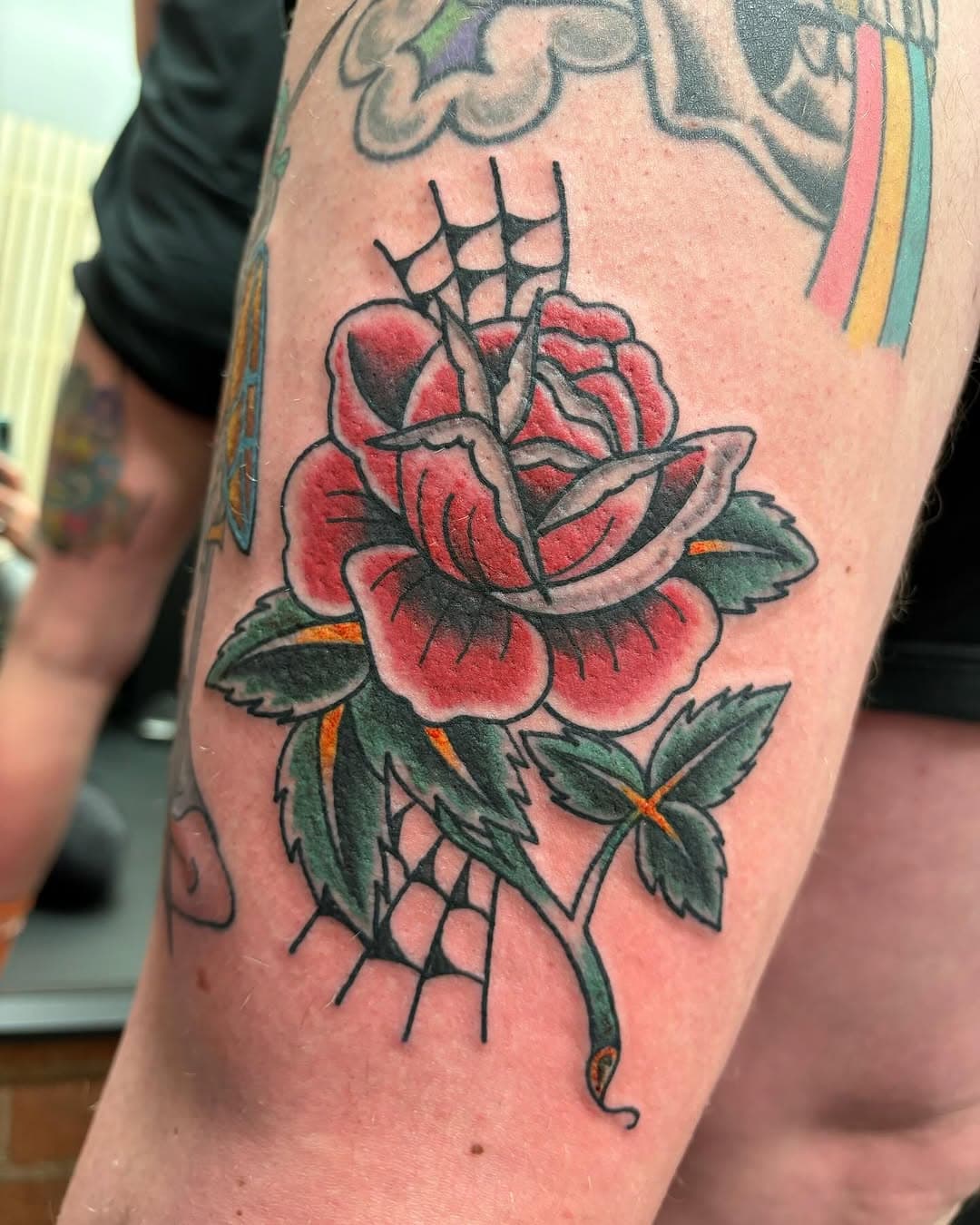 Rose for David, from a few weeks back . Thanks so much 🥀 #leeds #leedstattoo