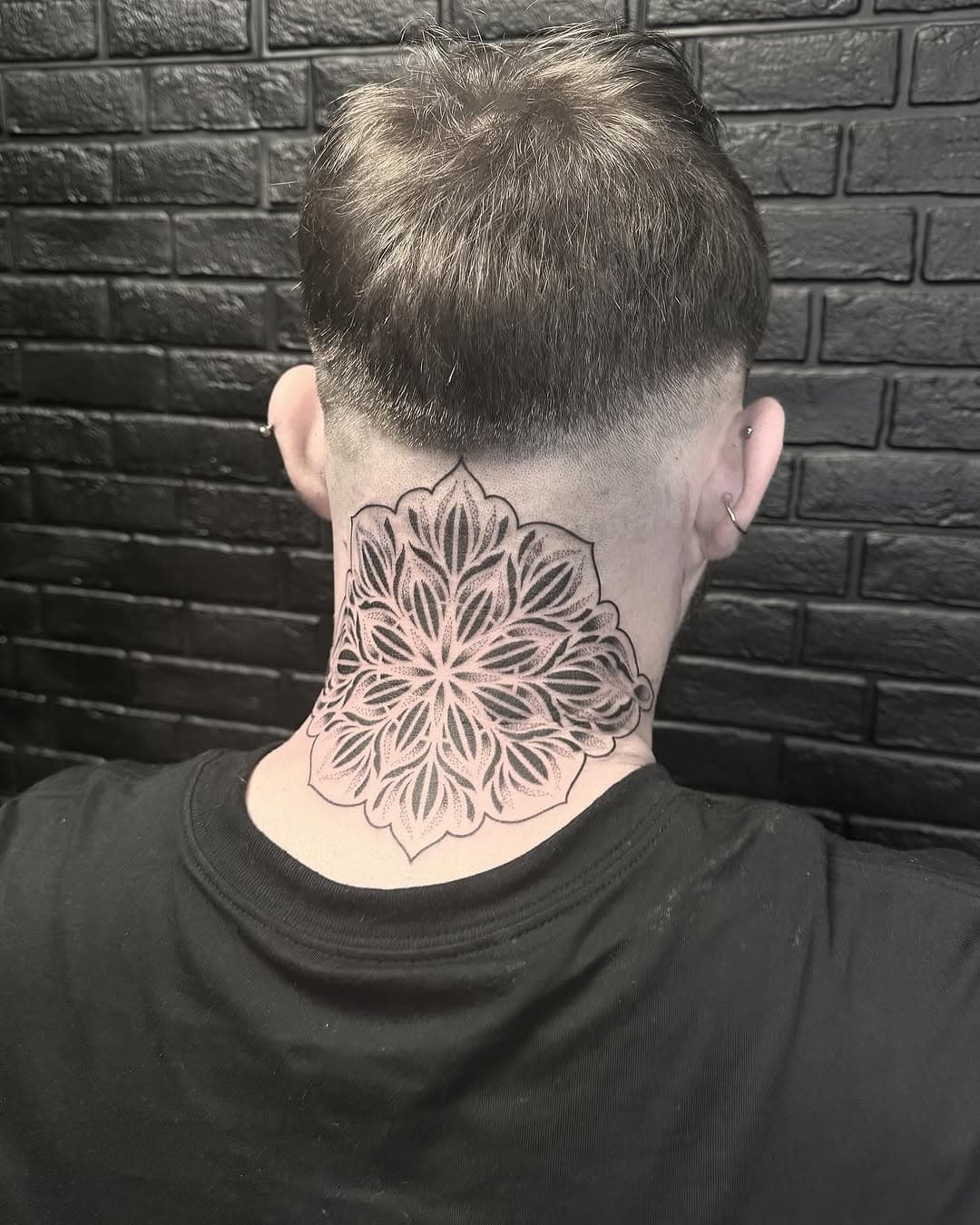 Done this mandala for George today, to start a bigger piece around his neck. Thanks for sitting so well George!
-
#dotwork #dotworktattoo #mandala #mandalatattoo #necktattoo #tattoo #tattoos #tattooist #tattooartist #tattooideas #blackswantattoostudio #blackswansunderland