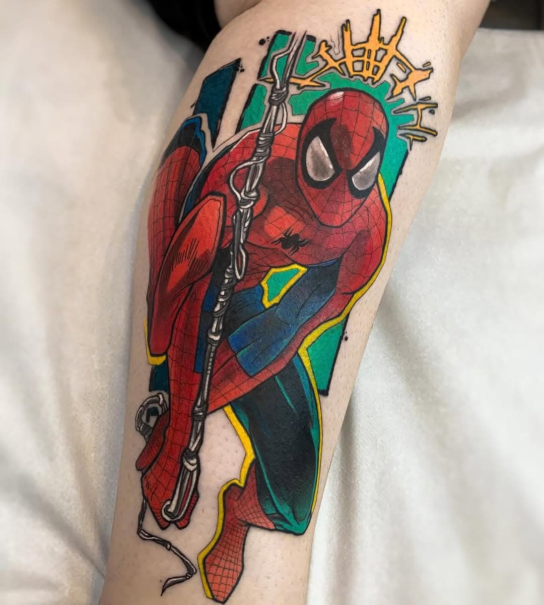 SPIDER MAN - THE AMAZING SPIDER MAN 🕸️ 
Miranha  o brabo - ultimas datas pra janeiro Bh- Brasil 🇧🇷 
Booking open february - London 🇬🇧
.
.
.
.
#tattoo #londontattoo #tattoolondon #london #europetattoo #spiderman #spidermantattoo #marvel #marveltattoo #geektattoo #fullcolortattoo #comicstattoo