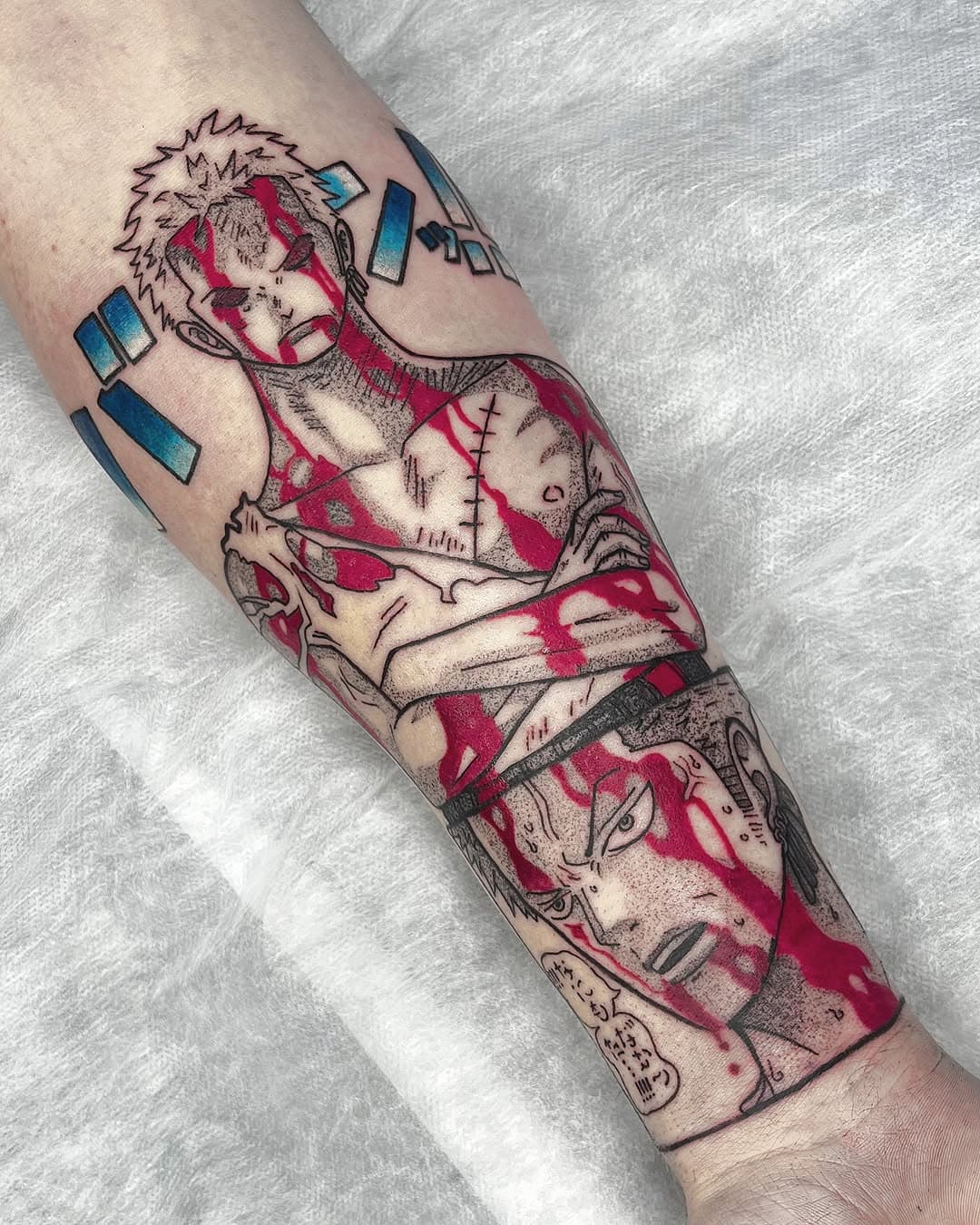 - Roronoa Zoro

Trabalho realizado para o @alboroziequeiroz 
Obrigado pela confiança 🤘🏻

Agenda aberta 🇵🇹
@ohmytattoo 

#animetattoo #onepiece #onepiecetattoo #anime #mangatattoo #manga #tattoo #portugal #porto