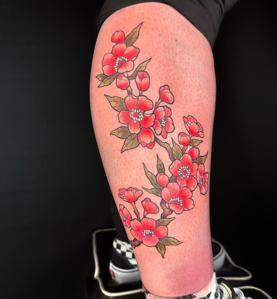 Cherry blossoms 🌸 for Roni !!
Thank you 🙏 

I hope you guys like it 👍🙌

#cherryblossom #sakura #japan #neotraditional #traditionaltattoo #amsterdam #amsterdam🇳🇱 #amsterdamtattoo