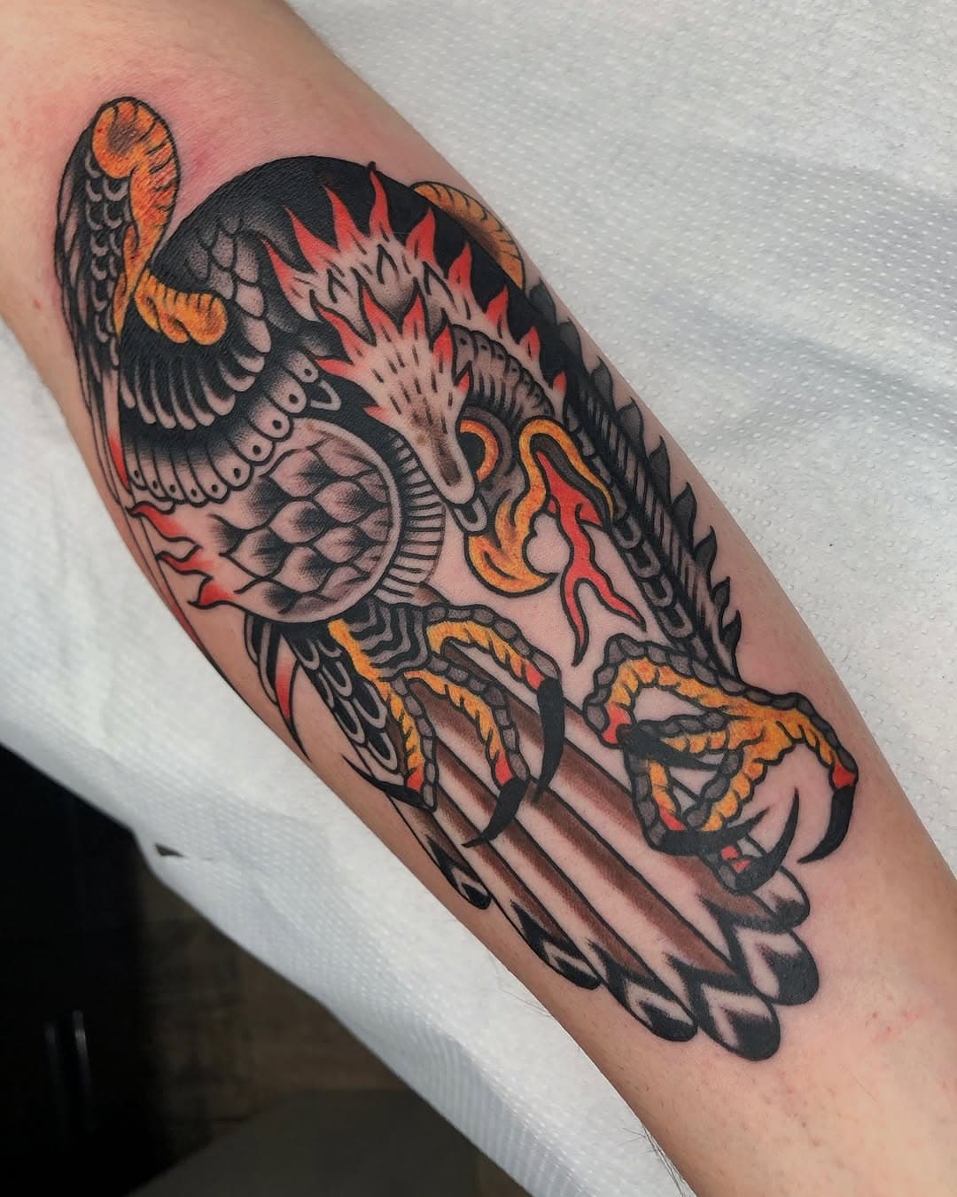 Ninja eagle for Carlos.
@1977tattooparlourmadrid 
-
#tattoo #tattoos #tattooart #tatuajes #madridtattoo #tattooflash #flashtattoo #traditionaltattoo #traditionaltattooflash #madrid #atocha #flashpainters #boldtattoos #tattooart #spaintattoo #oldschooltattoo #oldschool #surrealism #spaintattoo #spaintattooartist #weirdtattoos #newtattoo#blackwork#blackworktattoo #tattooflash #inkcultr  #traditionaltattoospain #tattoospain #newtattoo #colortattoo #oldworkers #paperworkers #traditionalspain