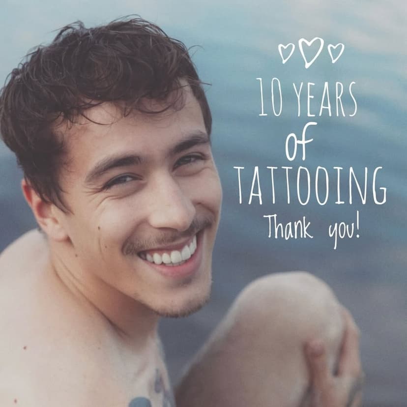 10 Years of Tattooing!

What an incredible journey!
It’s almost impossible to sum up the last 10 years in a way that truly reflects everything that has happened.

10 years ago, I could never have imagined where I would be today—as a tattoo artist, an artist, and as a person.

At the age of 22, I started teaching myself this craft—purely out of my love for art. But as a young, gay tattoo artist, the journey wasn’t always easy. This industry is full of challenges: adventures and dangers, love and anger, friendship and betrayal, competition and kindness.
But every single experience, whether good or bad, helped me grow.

I’ve experienced euphoria, success, and moments of pure joy…
But I’ve also faced crises, fear, threats, and a deep burnout.
In the end, I found healing, stability, and self-love. Today, I am stronger, more self-aware, and more grateful than ever before.
I’ve finally found what I’ve been searching for all along—myself.

A huge thank you goes out to everyone who has been a part of this journey:
	•	To my family, especially my mom, who always believes in me and is my biggest fan.
	•	To my friends, colleagues, and mentors, who have supported and inspired me.
	•	And most of all, to my amazing clients! You are my greatest source of inspiration. Without you, I wouldn’t be the artist I am today.

Together with my husband, I run our beloved atelier in the heart of Munich, where I get to pour my heart and soul into my work on the most wonderful people in the world.
I couldn’t be more grateful for each and every one of you.

A special thanks goes to my husband, Pirmin!
Because without him, none of you would know me.
Thank you, Pirmin,
For your love, your strength, your resilience, your joy, your words, your courage, your soul, your understanding, your loyalty, your trust, your positivity, your care, and for always being there for me, believing in me, and supporting me. Thank you for walking every step of this journey with me.
You are my rock.
I am so proud of us! 🤍

I’m looking forward to the next 10 years with all of you, my family, and my love for art.
Thank you for everything that has been and everything that is yet to come! 🤍