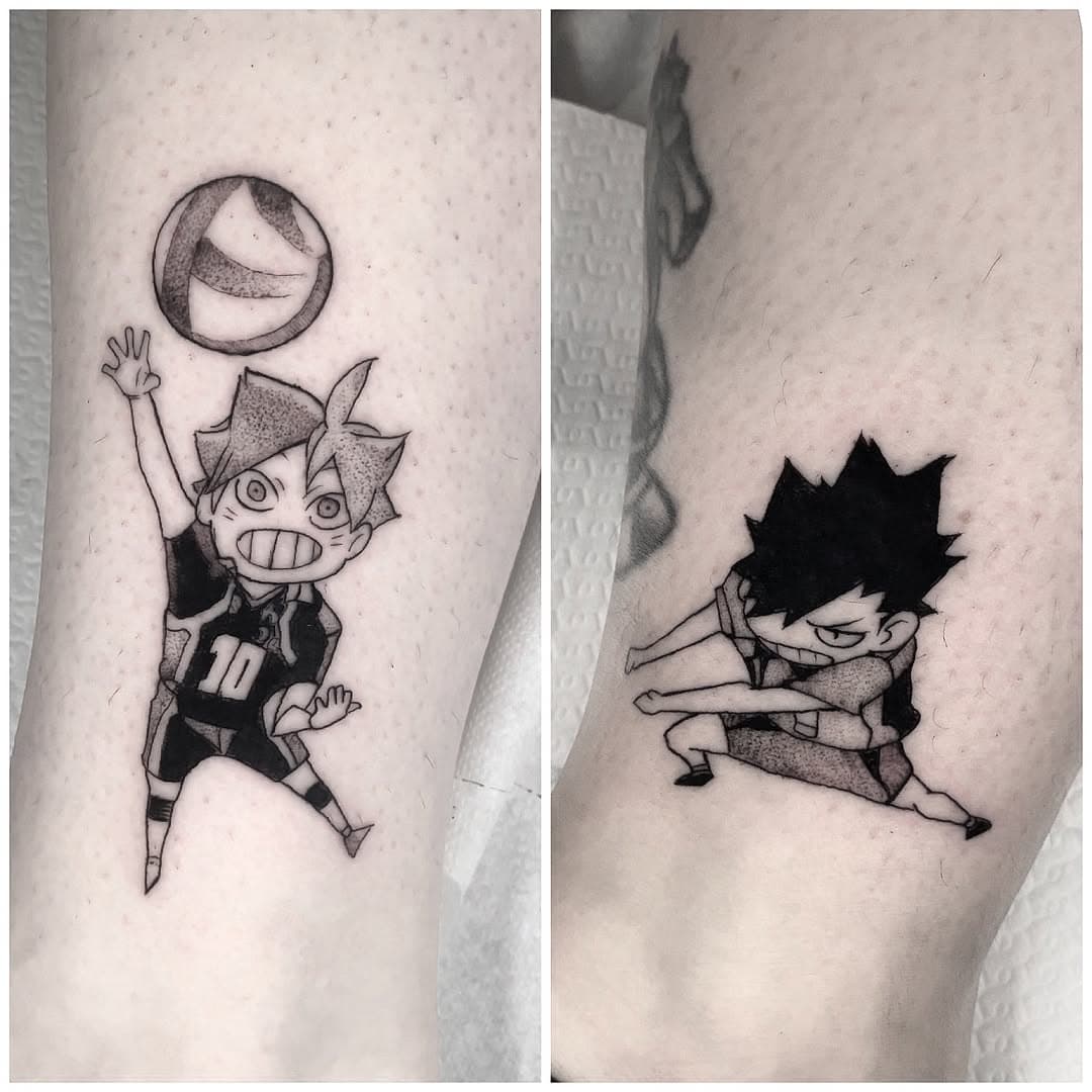 ハイキュー!! 

Tatuaggini di coppia‼️ 

Done at @orgoglioepregiudizio8 
Sponsored by @pepax.official and @biotat_ 

#haikyuu #haikyuuedit #haikyuutattoo #mangatattoo