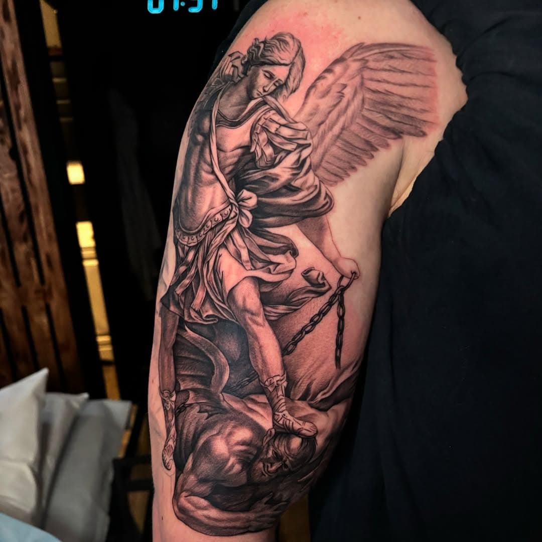 A classic, in progress St. Michael 🗡️