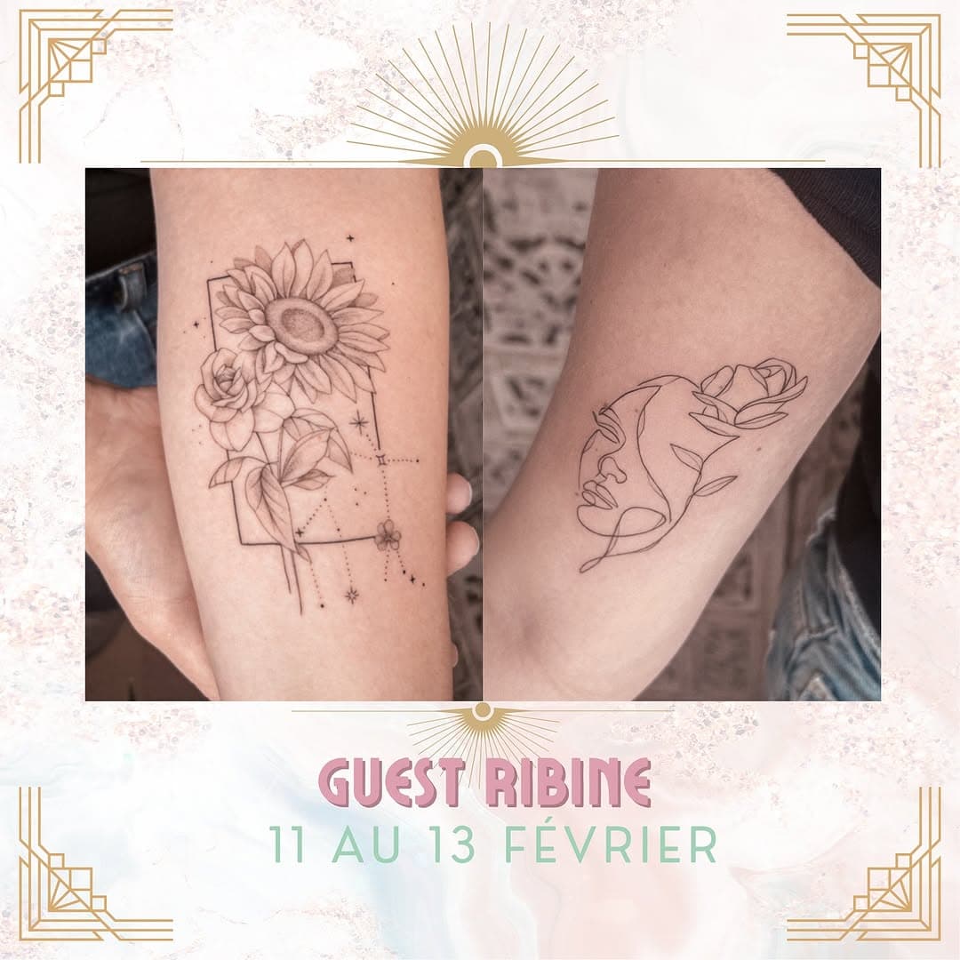 ✨ @ribine.tattoo vient nous rendre visite avec son style floral tout en finesse pour quelques jours ! Tu peux découvrir ses flashs et son univers sur sa page Instagram @ribine.tattoo ! Contacte-la si tu veux qu’elle réalise un de tes projets ! 💫✨

#guesttattoo #guesttattooartist #bordeauxtattoo #bordeauxtatouage #tatoueuse