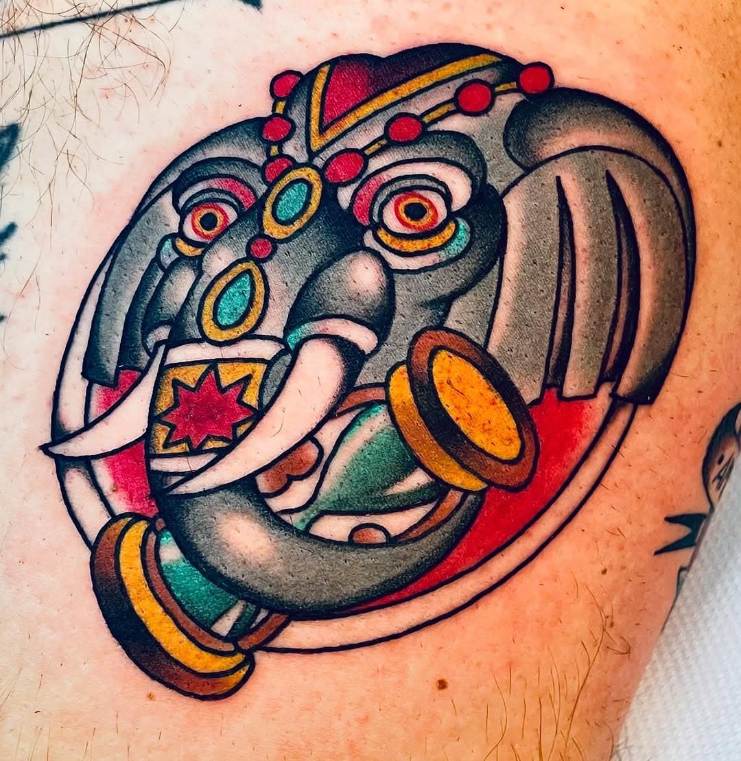 #elephant #tattoo #indonesia Grazie Andrea 🐘 💙 ALL STYLE TATTOOS 
☎️3332124503 

#brightcolors #colortattoo #tattooroma #romasud #traditionaltattoo #traditionalartist #italiantattooartist #roma #asian #top_masters #topclasstattooing #tatuatoriitaliani #tatuaggiroma #tatuaggio #colors