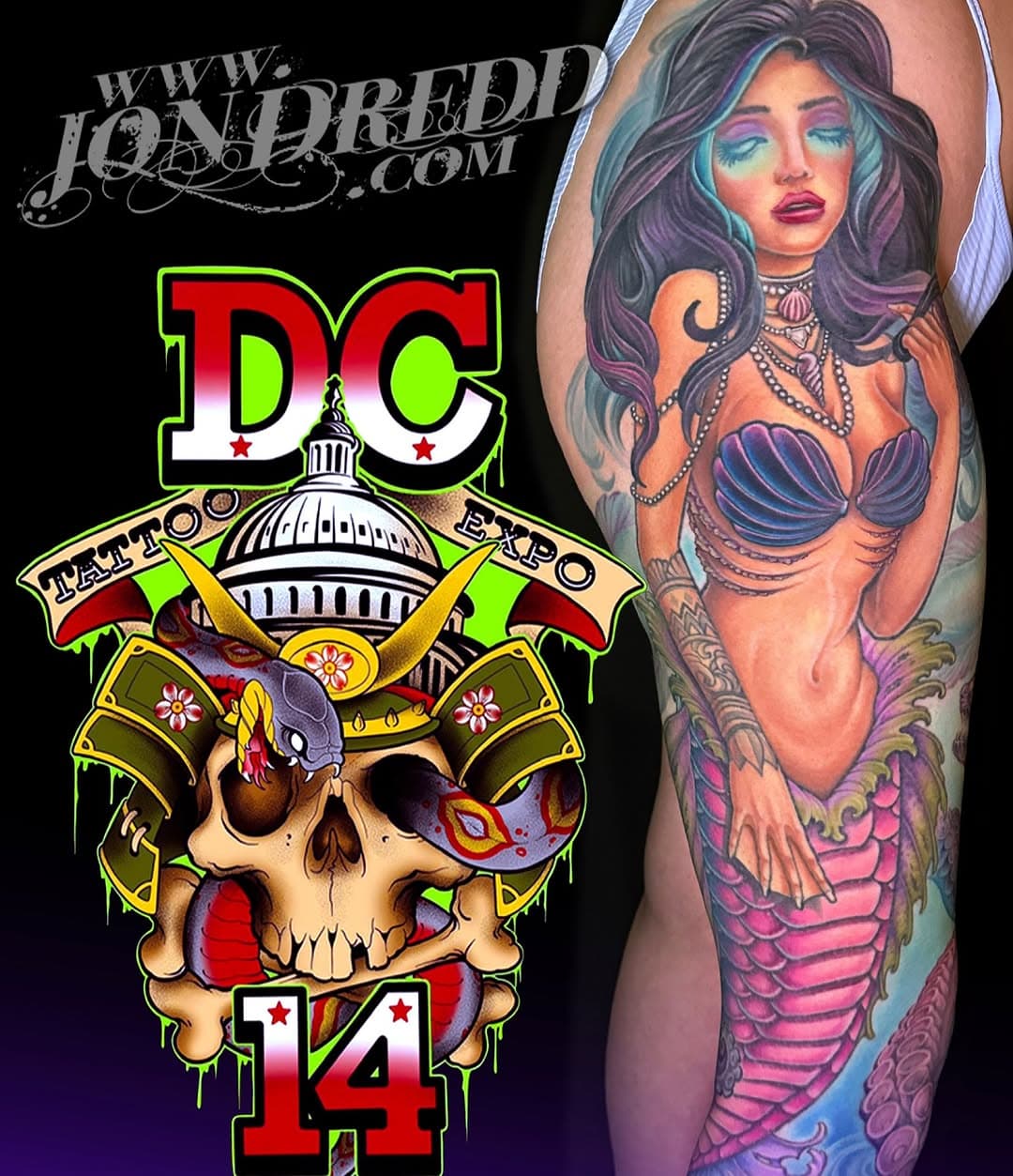 I’m gearing up for the annual DC TATTOO EXPO, Feb. 7-9, and I have some spots available to do something dope! 
Get up with me soon to grab your spot and get tattooed the show! 
www.jondredd.com
