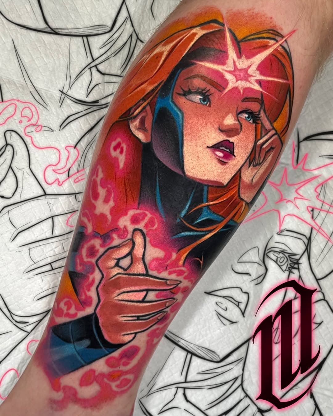 Jean Grey! - X-men, I lived off this show when I was younger so I was stoked to do this piece!
Would love to do some more comic pieces! 
•
📖
Marcusottnertattoo@gmail.com
•
•
•
#tattoo #comic #xmen #jeangrey #xmen97 #xmentattoo #marvel #marveltattoo #comictattoo #tvshow #tattoosnob #videogame #videogametattoo #anime #animetattoo #eternalink #allegoryink @magnumtattoosupplies @butterluxe_uk @animetattoobros @inkjecta