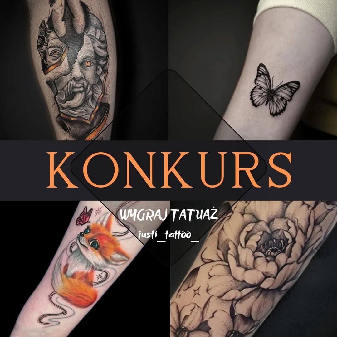 Zgarnij voucher na tatuaż o wartości 500PLN! 

Zasady, banalnie proste: 

1. Udostępnij ten post w swojej relacji na Instagram.
2. Zaobserwuj profile @justi_tattoo_ i @oldtimestattoo
3. Oznacz w komentarzu pod tym postem 3 osoby które mogą być zainteresowane i zachęć do wzięcia udziału!🙂

Zrób te 3 proste kroki do 25 stycznia i weź udział w losowaniu! 

Losowanie zwycięzcy odbędzie się 27 stycznia o godz. 18.00  podczas transmisji LIVE na @justi_tattoo_. 

Zapraszamy serdecznie i życzymy powodzenia!